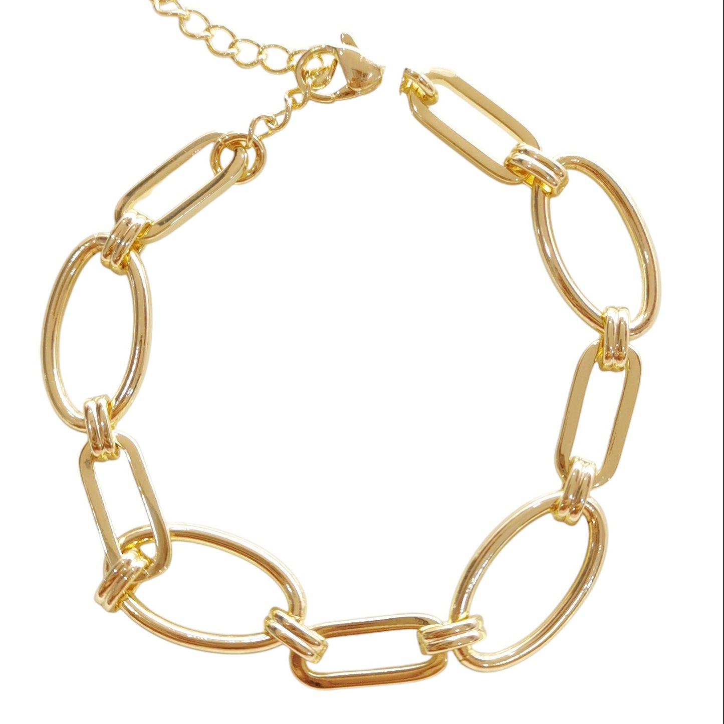 PULSERA ESLABON Y CIRCULO