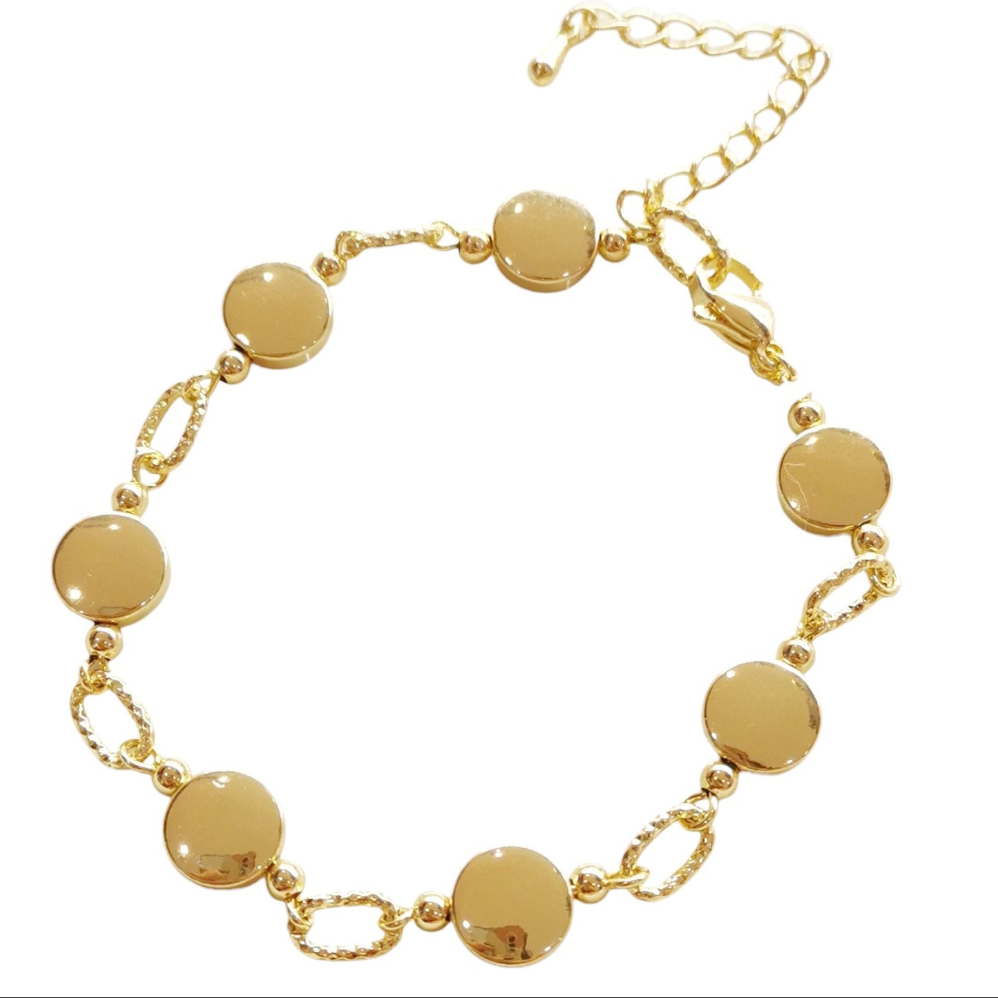 PULSERA LUNETA Y ESLABON