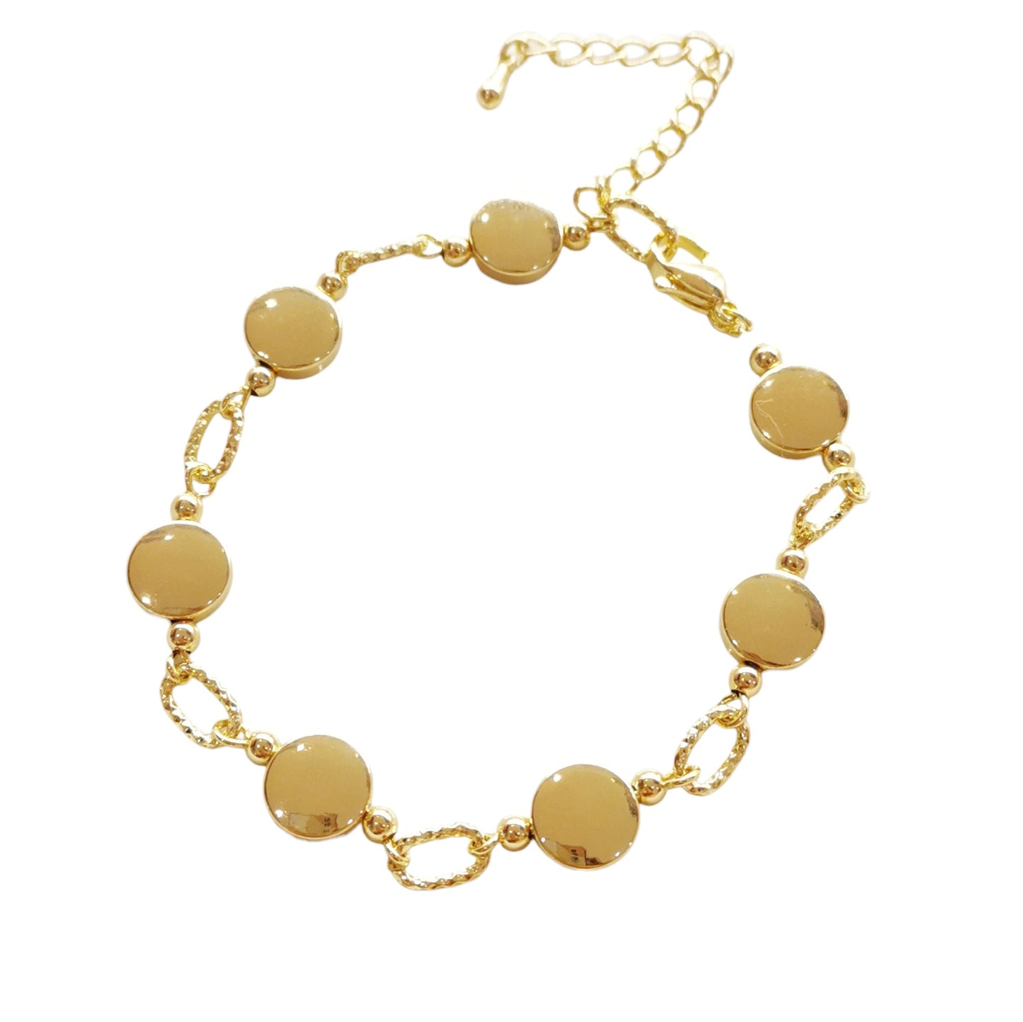 PULSERA LUNETA Y ESLABON