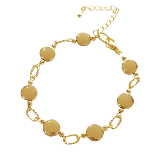 PULSERA LUNETA Y ESLABON