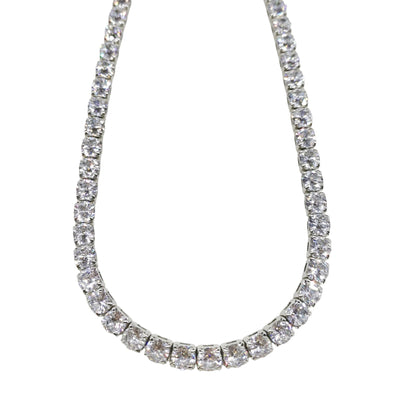 COLLAR PIEDRAS ZIRCONIA PLATEADO