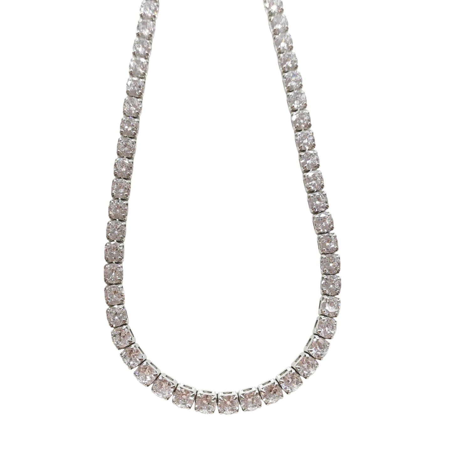 COLLAR PIEDRAS ZIRCONIA PLATEADO