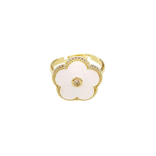 ANILLO FLOR BLANCA