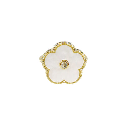 ANILLO FLOR BLANCA
