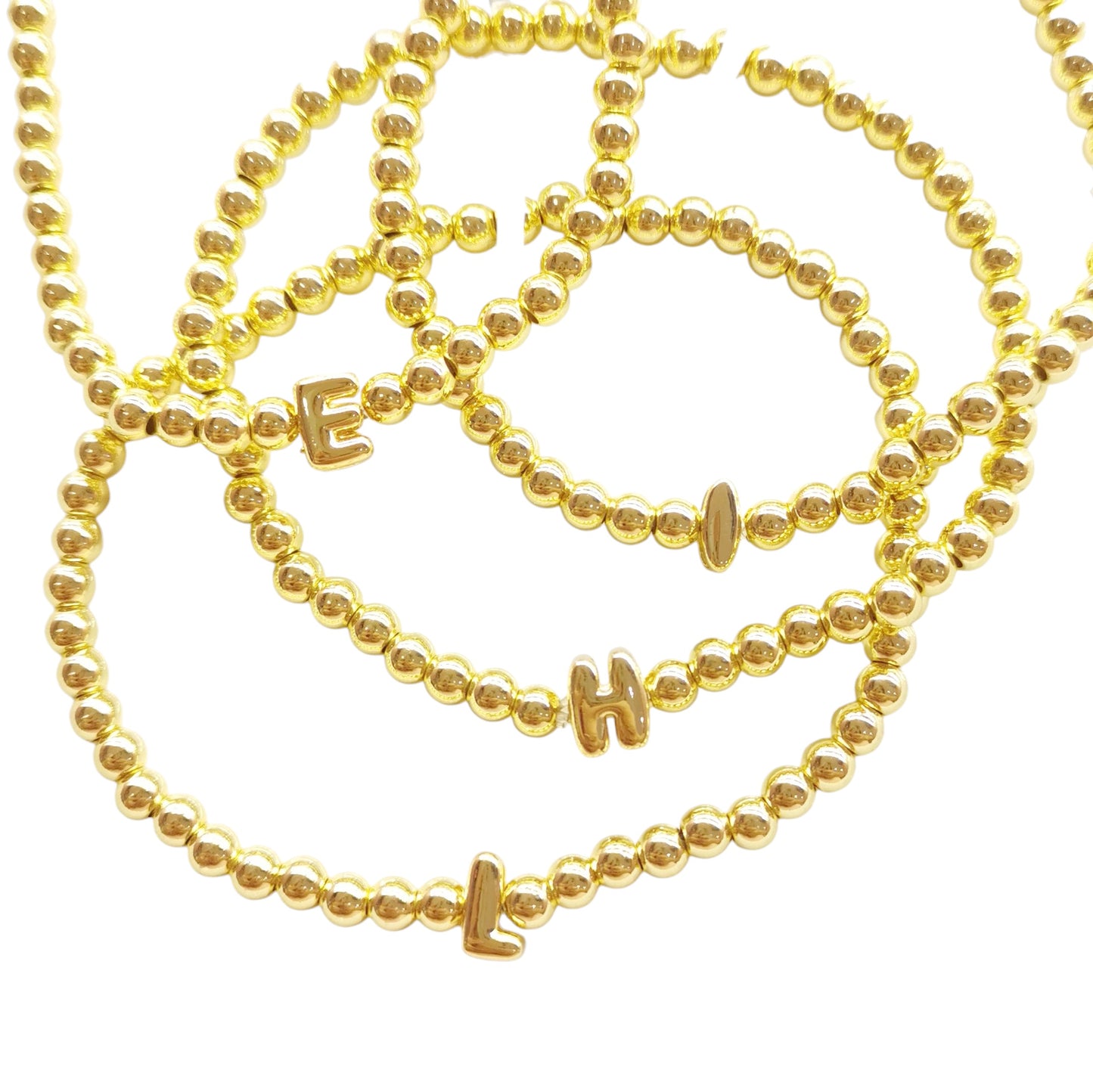 PULSERA INICIAL DORADA