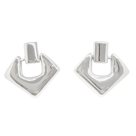 ARRACADAS TRIANGULO PLATEADO