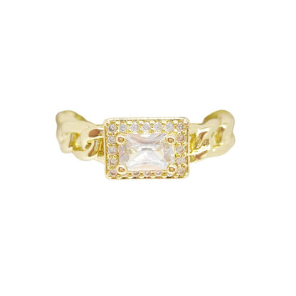 ANILLO CADENA ZIRCONIA