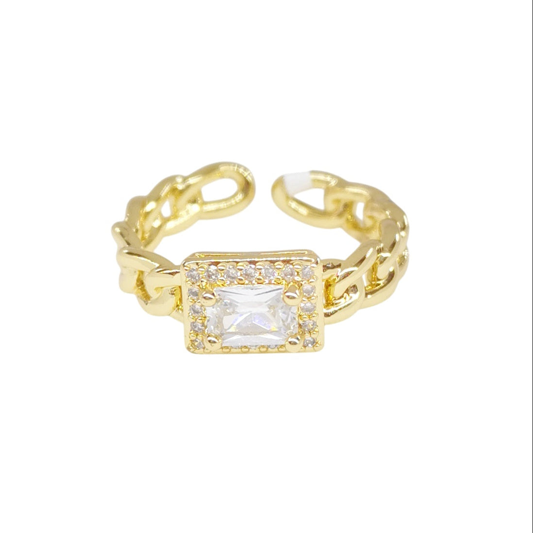 ANILLO CADENA ZIRCONIA