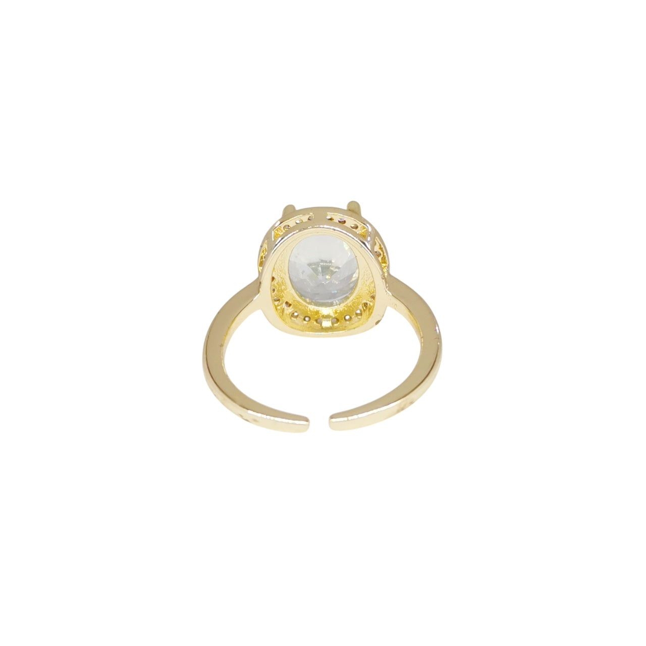 ANILLO PIEDRA BLANCA CHUNKY