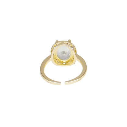 ANILLO PIEDRA BLANCA CHUNKY