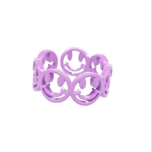 ANILLO CARITAS FELICES MORADAS