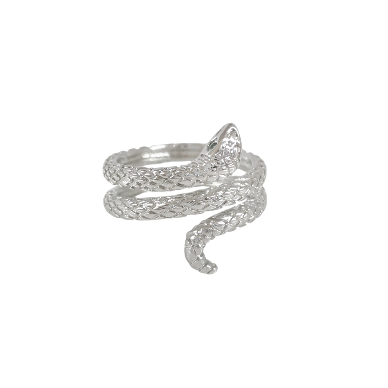 ANILLO SERPIENTE PLATEADA