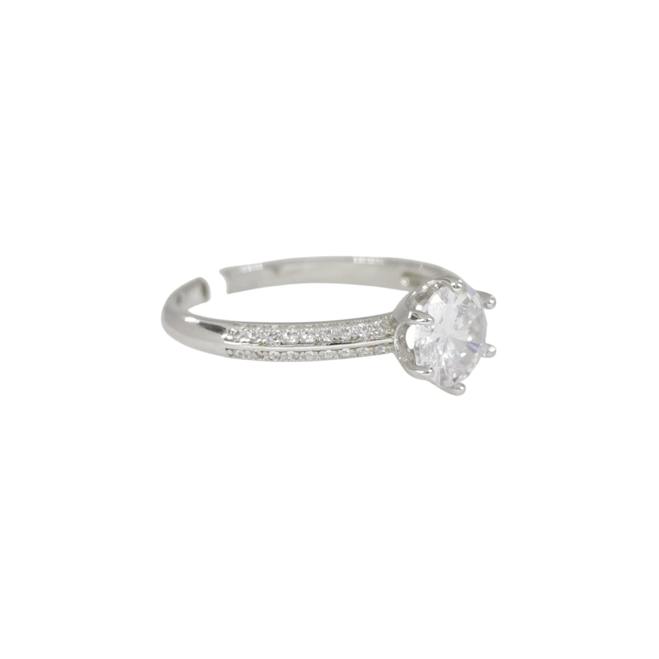 ANILLO PIEDRA PLATEADO