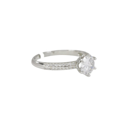 ANILLO PIEDRA PLATEADO