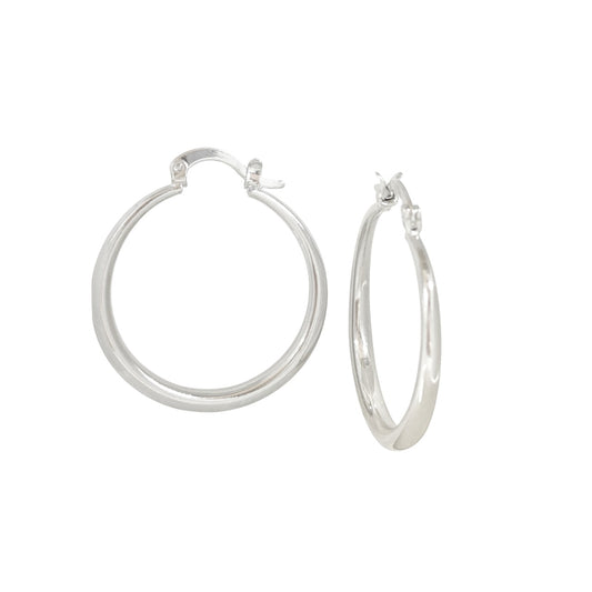 ARRACADAS DELGADAS PLATEADAS