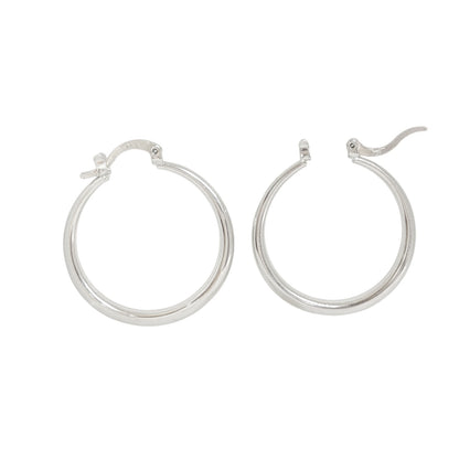 ARRACADAS DELGADAS PLATEADAS