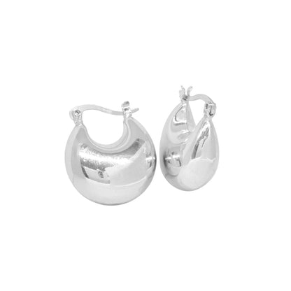 ARRACADAS U CHUNKY PLATEADAS