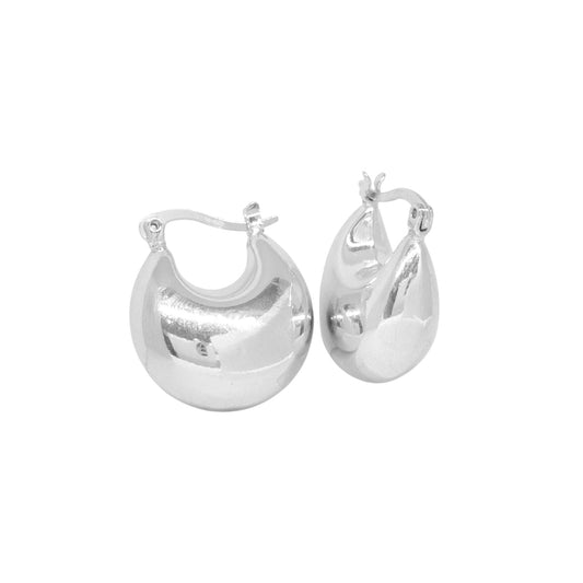 ARRACADAS U CHUNKY PLATEADAS