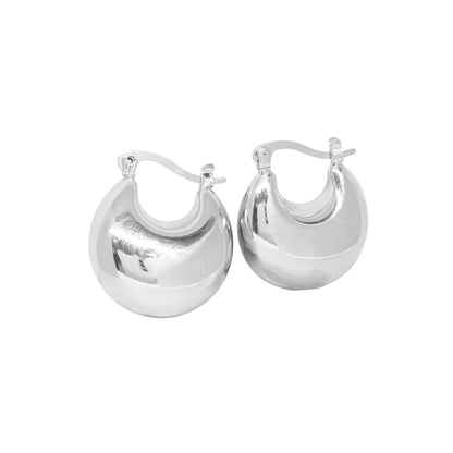 ARRACADAS U CHUNKY PLATEADAS