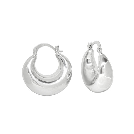 ARRACADAS CHUNKY PLATEADAS