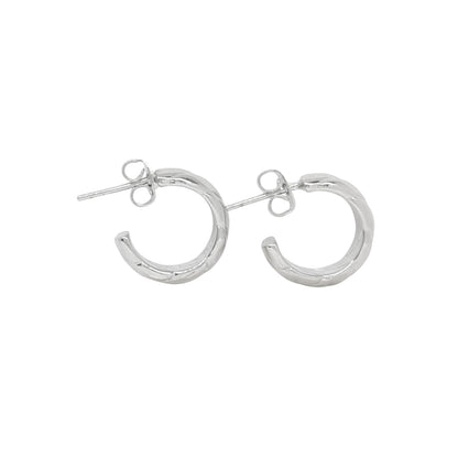 ARRACADAS TRENZADAS PLATEADAS