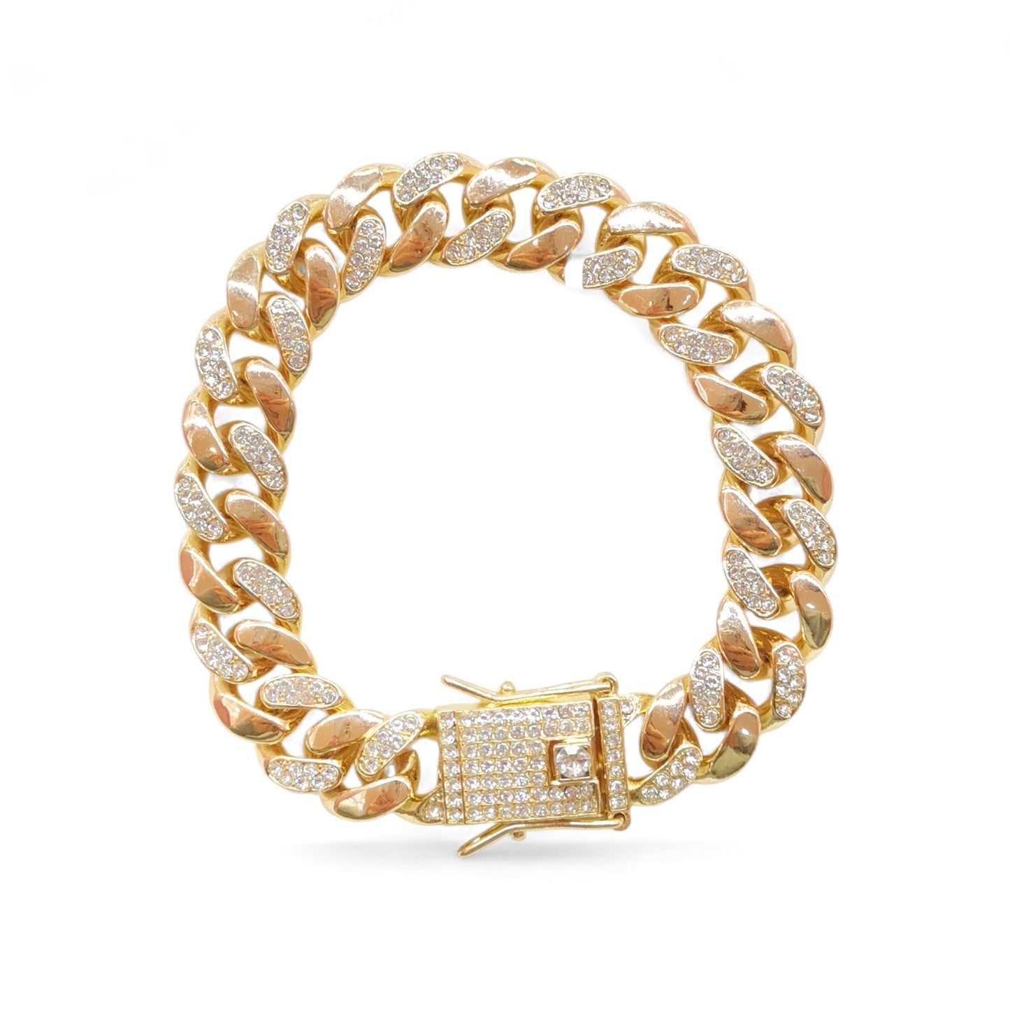 PULSO ESLABONES ZIRCONIA CHUNKY