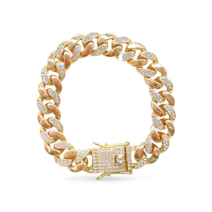 PULSO ESLABONES ZIRCONIA CHUNKY