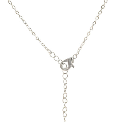 COLLAR CORAZÓN ZIRCONIAS PLATEADO