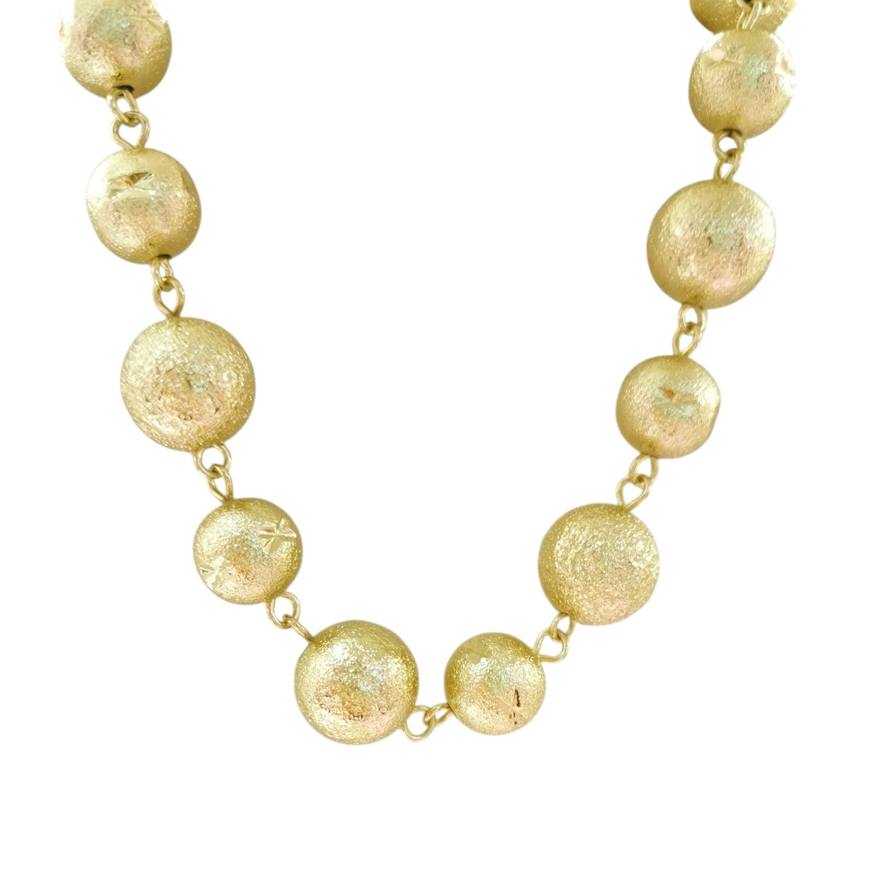 COLLAR BOLITAS DORADO