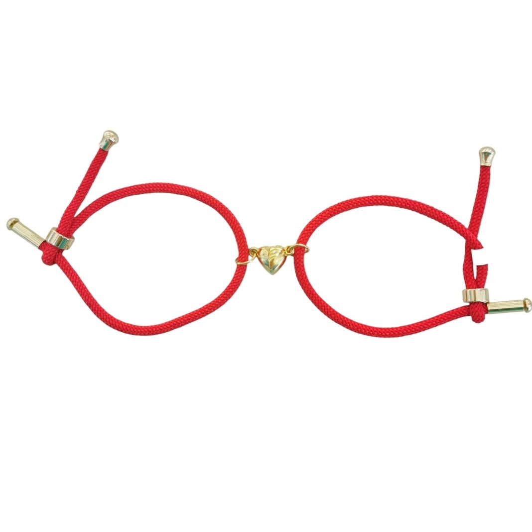 PULSERA CORAZONES MAGNETICOS ROJA