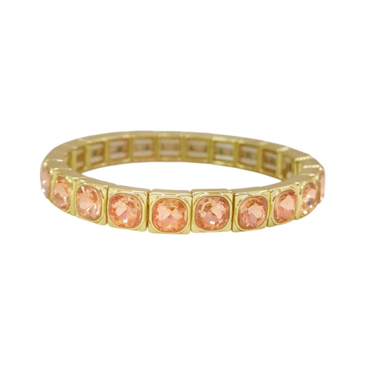 BRAZALETE ZIRCONIAS ROSAS