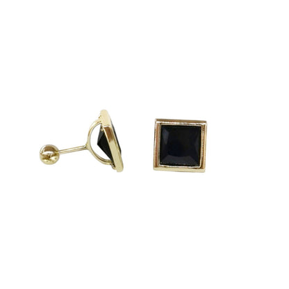 BROQUELES CUADRO ZIRCONIA GRANDE