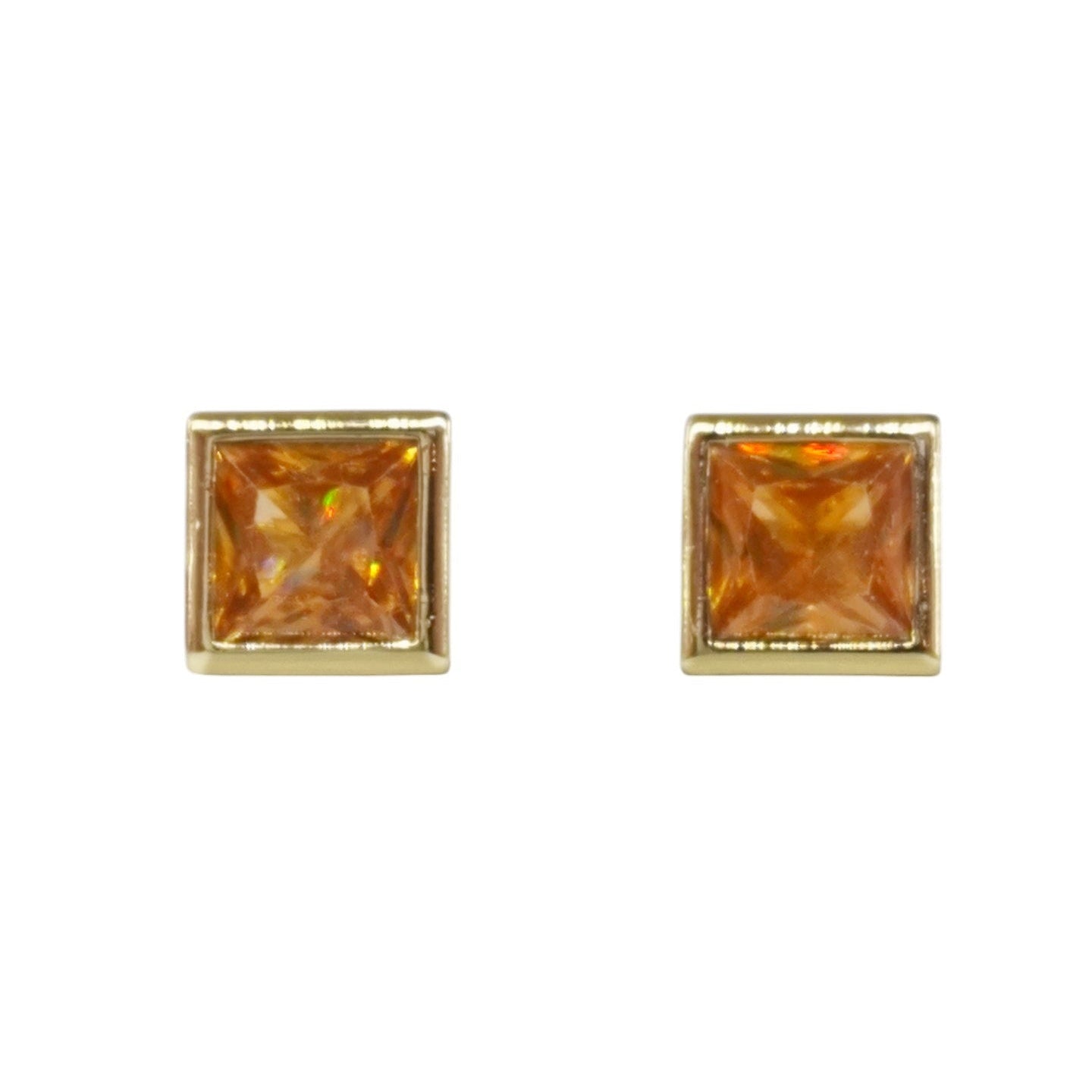 BROQUELES CUADRO ZIRCONIA GRANDE
