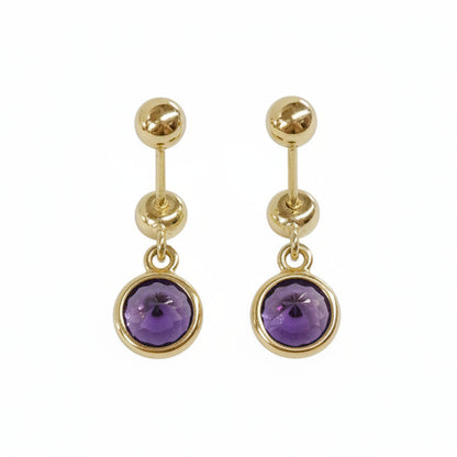 ARETES DOBLE CIRCULO ZIRCONIAS