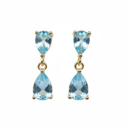 ARETES ZIRCONIA DOBLE GOTA