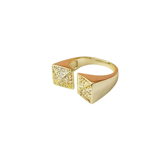ANILLO ABIERTO ROMBO ZIRCONIAS