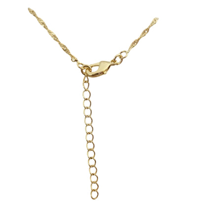 COLLAR MEDALLA PERLA (VIRGEN ZIRCONIA Y CIRCULOS)