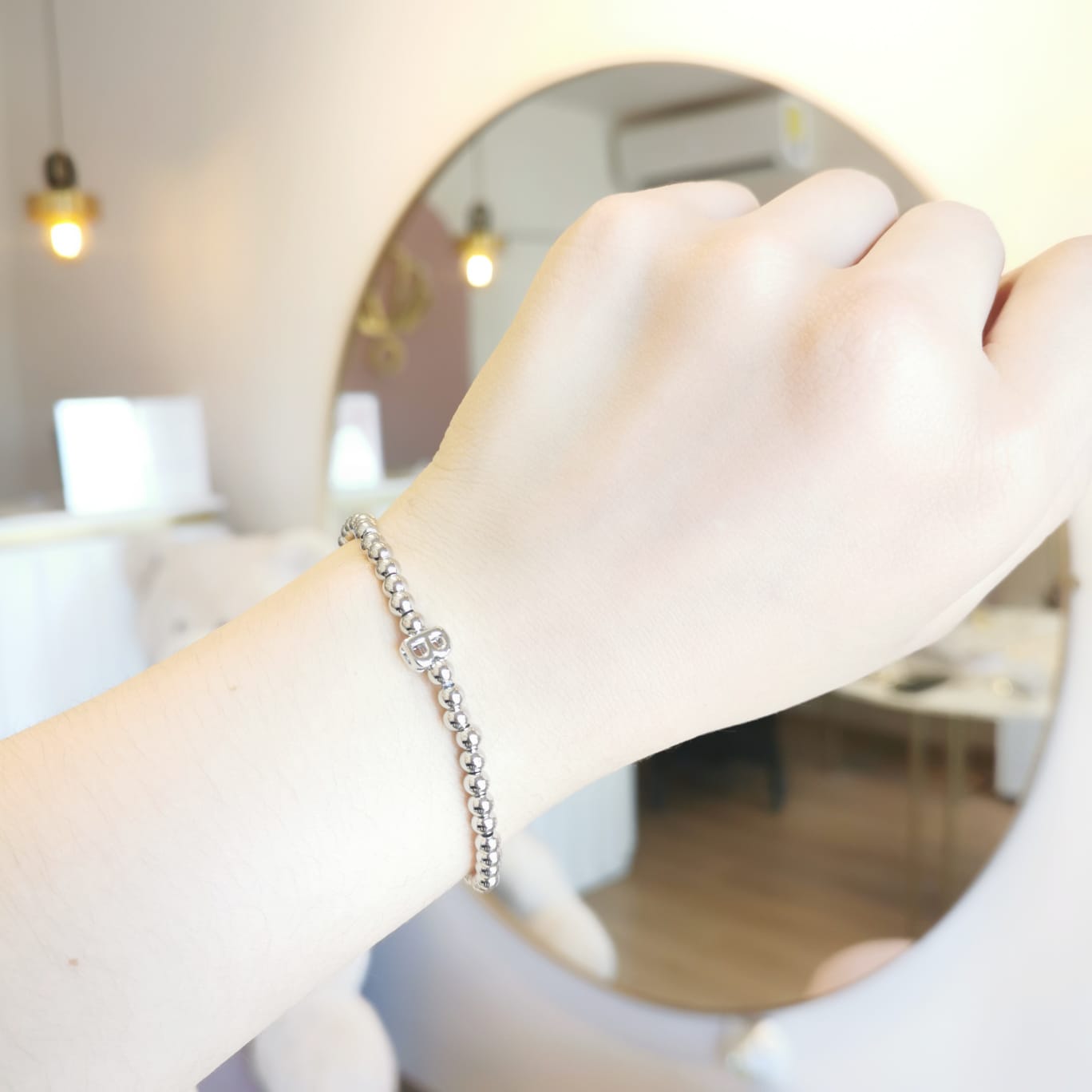 PULSERA INICIAL PLATEADA