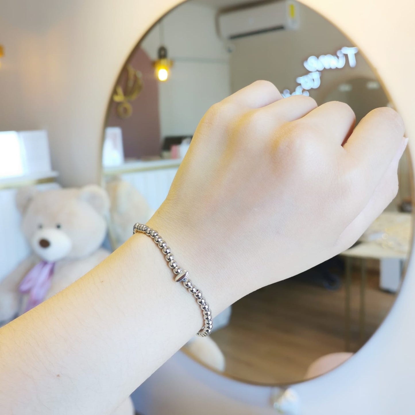 PULSERA INICIAL PLATEADA