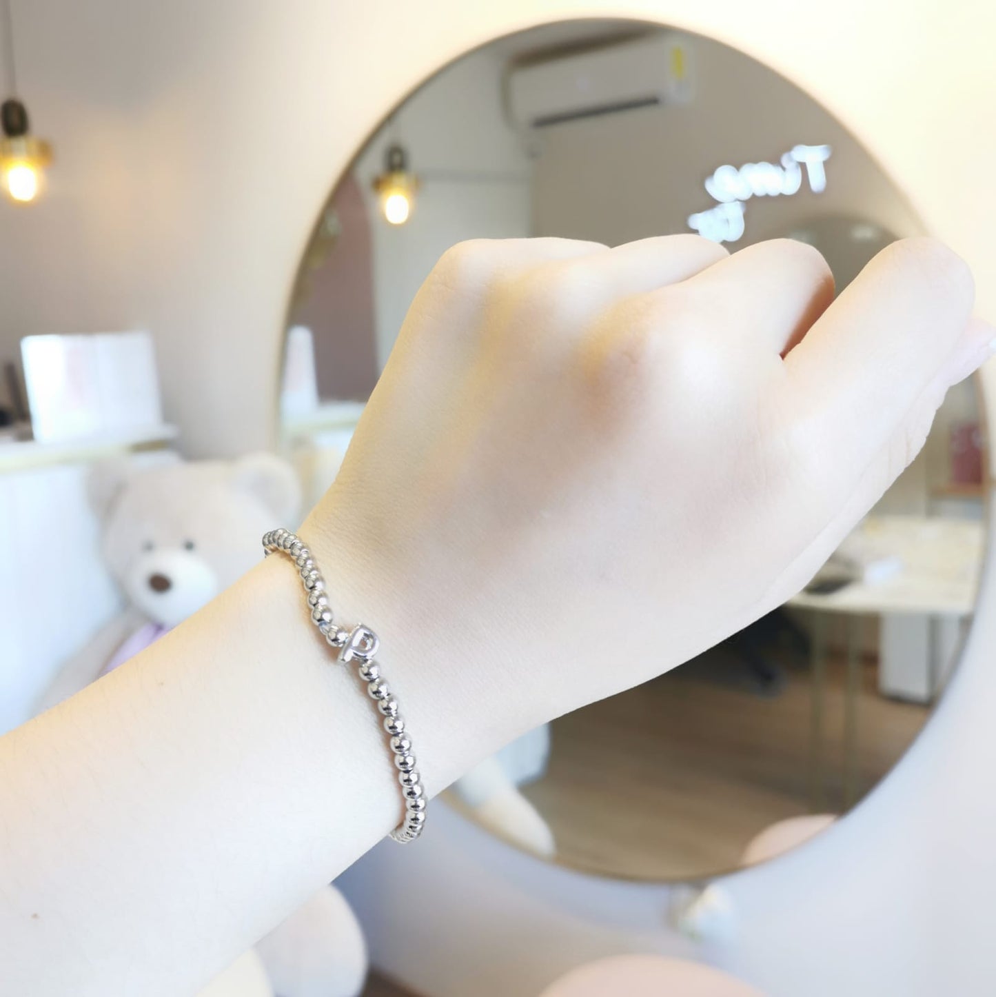 PULSERA INICIAL PLATEADA
