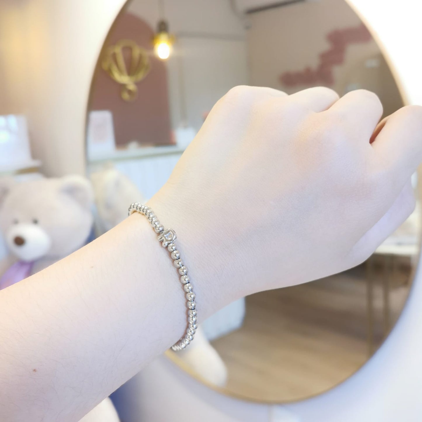 PULSERA INICIAL PLATEADA