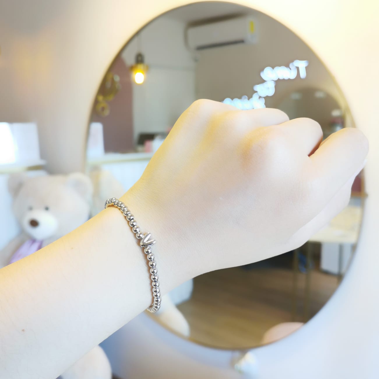 PULSERA INICIAL PLATEADA