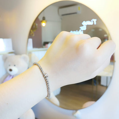 PULSERA INICIAL PLATEADA