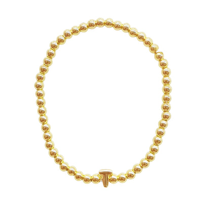 PULSERA INICIAL DORADA