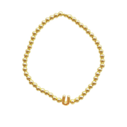 PULSERA INICIAL DORADA