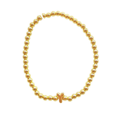 PULSERA INICIAL DORADA