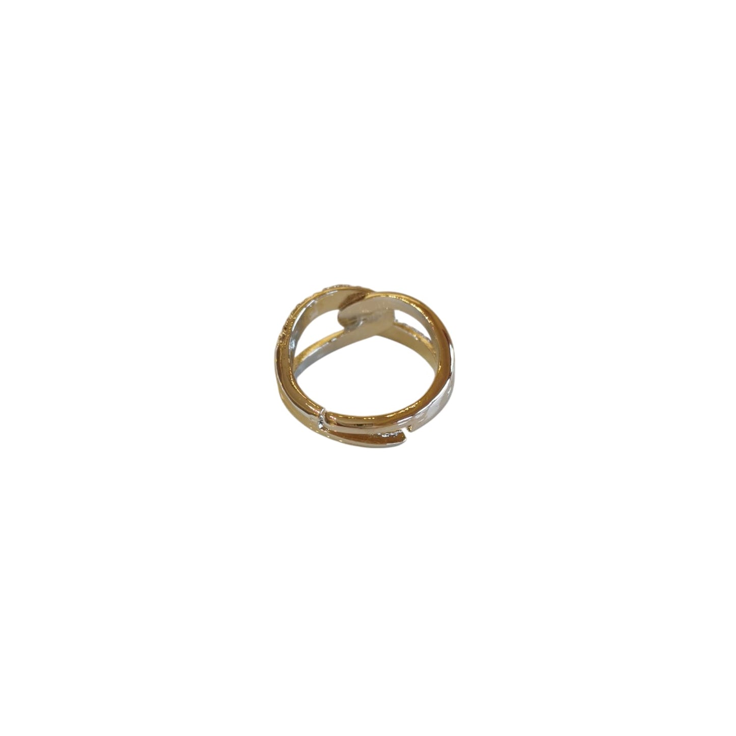 ANILLO CRUZADO PLATEADO