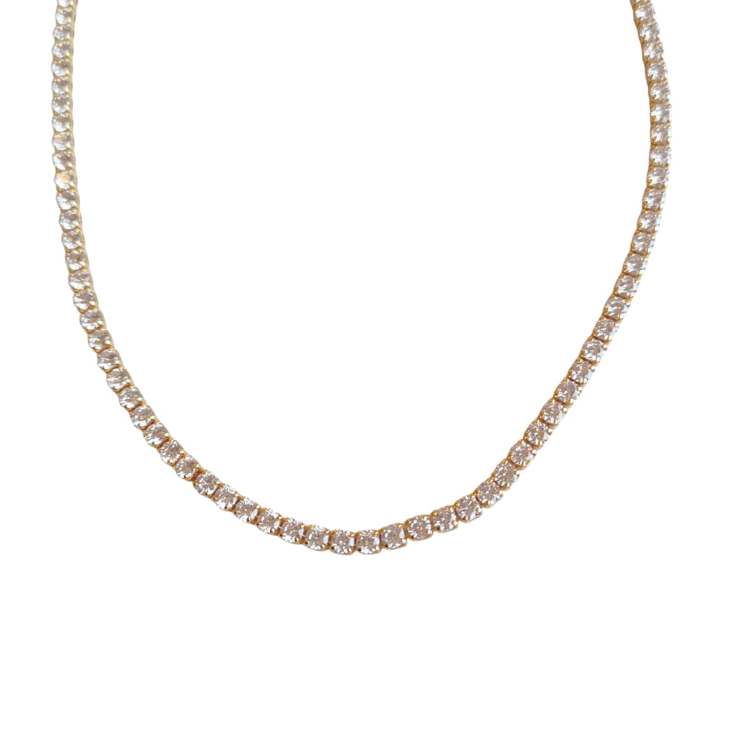 COLLAR ZIRCONIAS DORADA