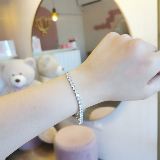 PULSERA ZIRCONIAS CUADRADAS