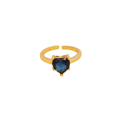 ANILLO CORAZON AZUL